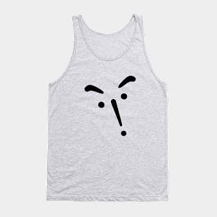 Font Character Pattern Face 1 Tank Top